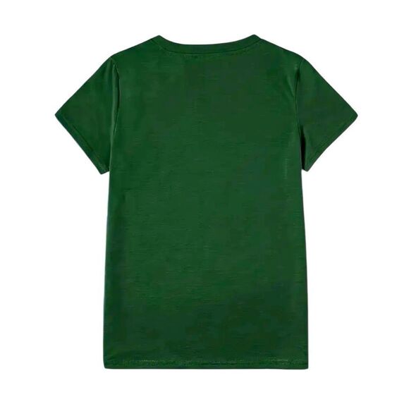 St. Patrick's Day T-Shirt Shamrock Wine Glass - Picture 3 of 13